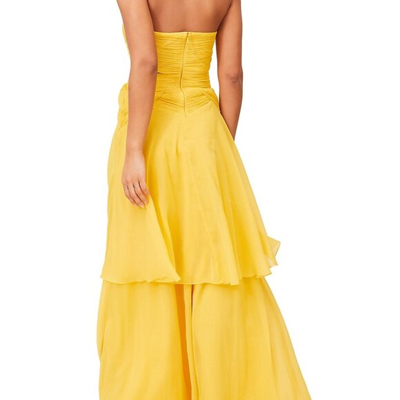Lipsy London yellow cutout maxi dress - Picture 2 of 2